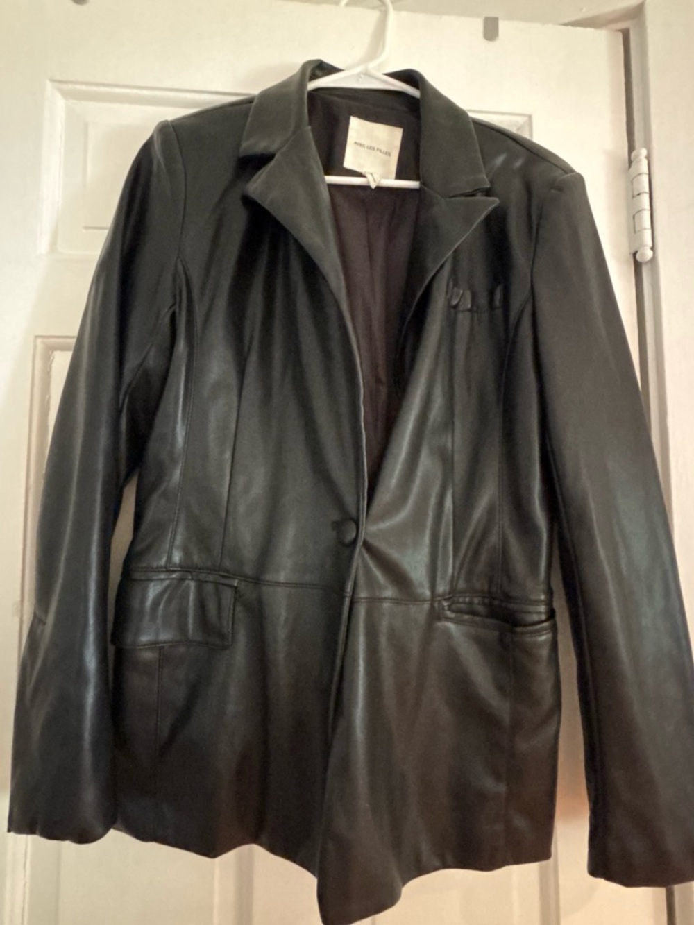 Avec Les Filles Black Leather Jacket